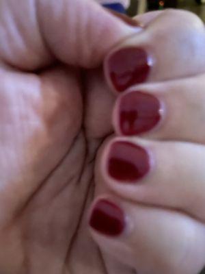 Gel Mani in "Deepest Scarlet," by Mindy.