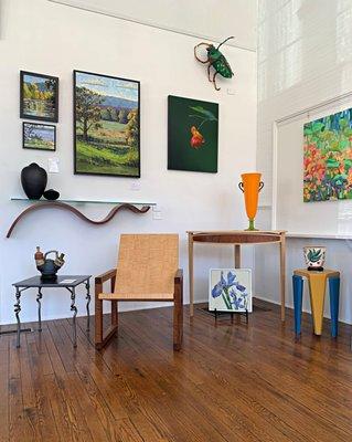 Interior view feat. work by  Krista Townsend, Richard Judd, Frances Coates, Steve Palmer, Christina Boy, Joan Wiberg and more