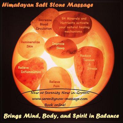 Himalayan Salt Stone Massage or Treat yourself to a Himalayan Salt Therapy