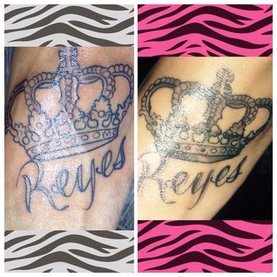 a picture is worth a thousand words!!! Especially My Maiden Name "Reyes" Thank you Venice Tattoo && Piercing!!!