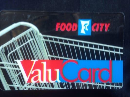 Food City Valu card a must need here