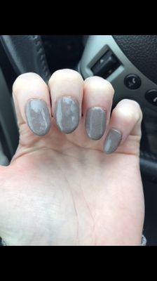 HORRIBLE! This was dip powder and I asked for a stiletto nail that isn't super pointy. $40 down the drain