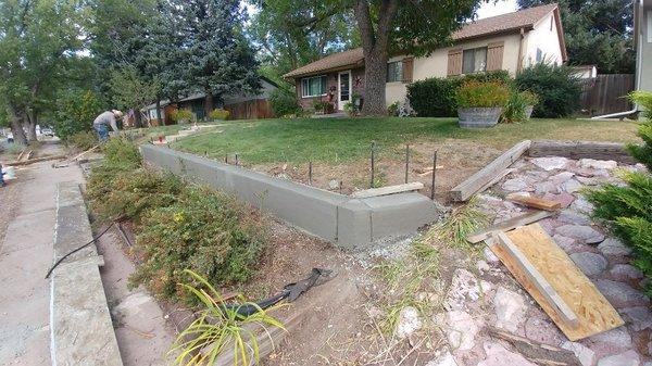 Concrete Retaining Wall