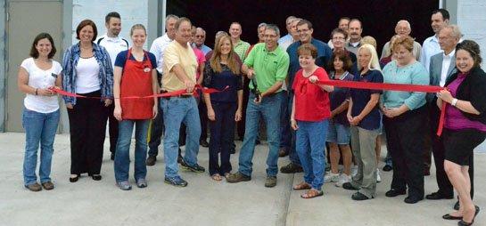 Lumber Center ribbon cutting