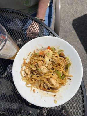 Tavern Noodle Bowl in a ginger soy glaze. Wow, this is addictive.