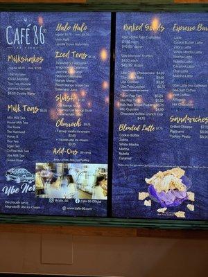 Digital menu