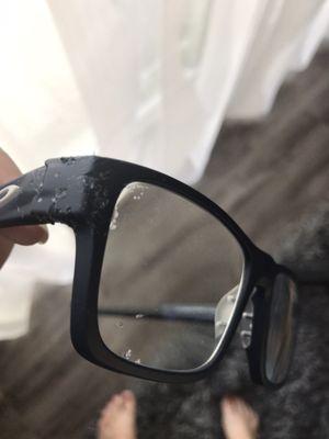 Don't leave your new Oakley glasses on the coffee table with a puppy unattended.