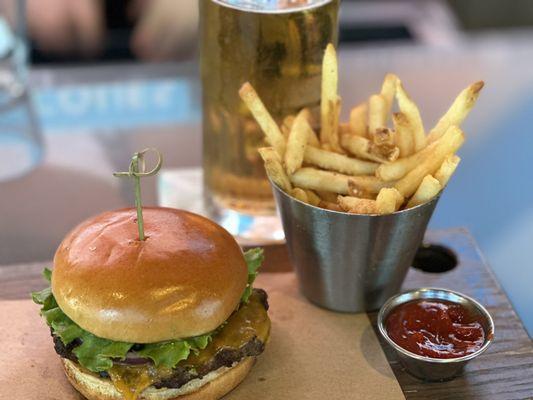 Cheeseburger with Guacamole.