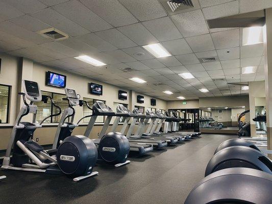 Upstairs cardio area