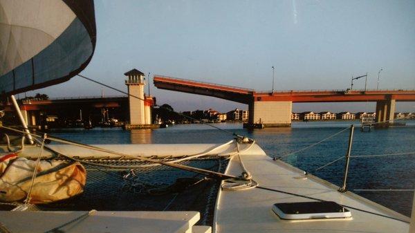 Bascule bridge in New Smyrna