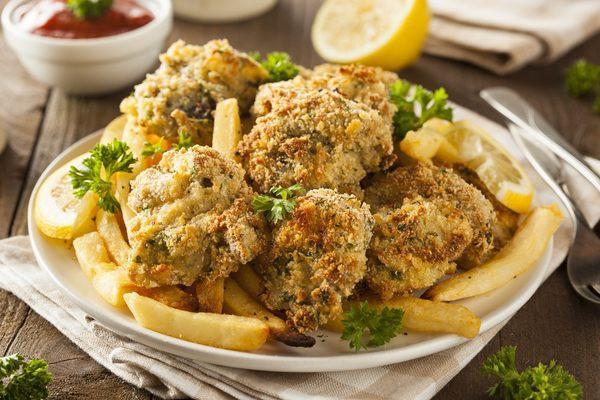 Fried oysters