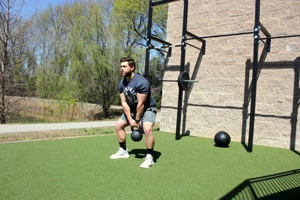 Outdoor functional training area