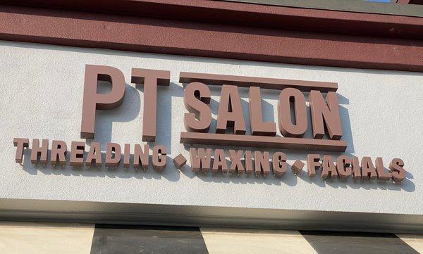 PT Salon San Ramon Storefront Sign