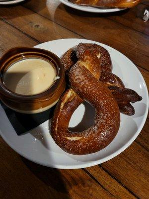 Big Boss Man Pretzels with beer cheese