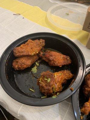 Wings supposed to be Chicken Lollipop.