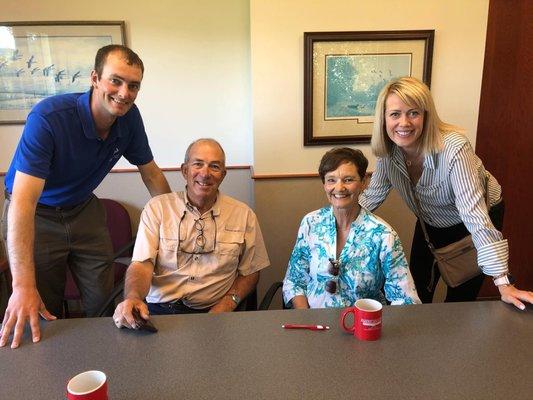 Bozeman Real Estate Group agent Keegan Latta at the closing table