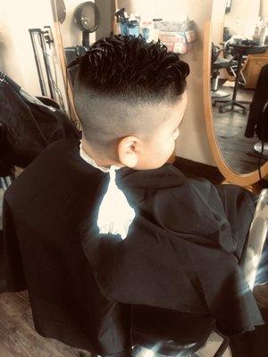 Boy haircut