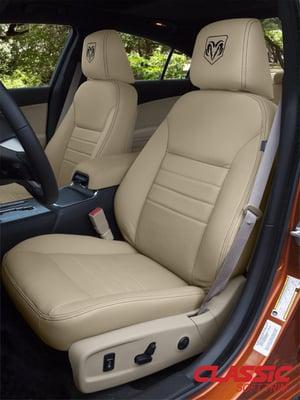 Dodge Charger leather and climate controlled seats: 3 settings of heat or fully air conditioned cold air from within the seat