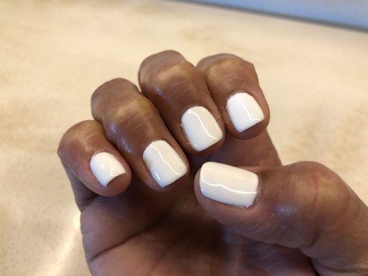 Gel manicure natural nails