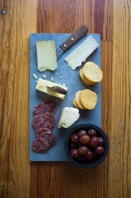 Cheeseboards paired with wine or craft beer.