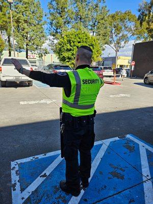 When we directed traffic for the Chinese New Year Community.