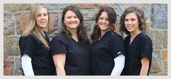 Our Dental Assistants:
 Danielle, Jenny, Michelle, Erin