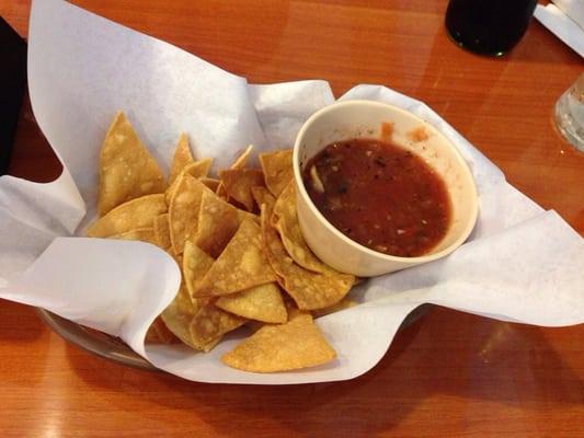 Chips and salsa while we waited