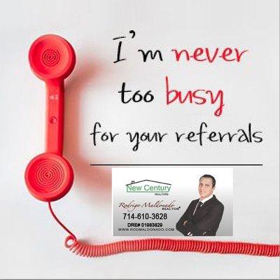 I'm always here to help you or your friends with any of your real estate needs.