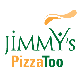 Brand identity for Jimmy's Pizza Too