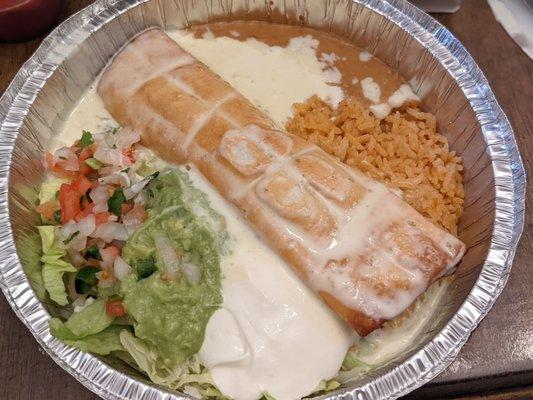 Chicken chimichanga