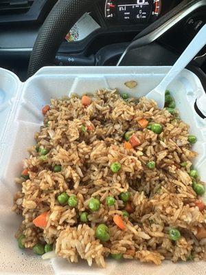 Vegetable fried rice with extra veggies