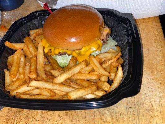 Callender's Cheeseburger with fries