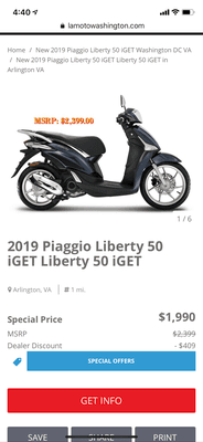 Their website showing the price they have posted.