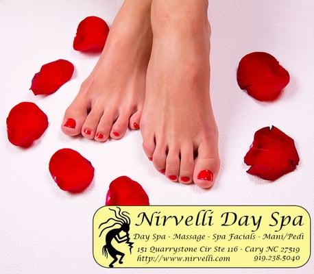 We'll be those toes could use a little pampering too, couldn't they? Call or stop by today to treat yourself at Nirvelli Day ...