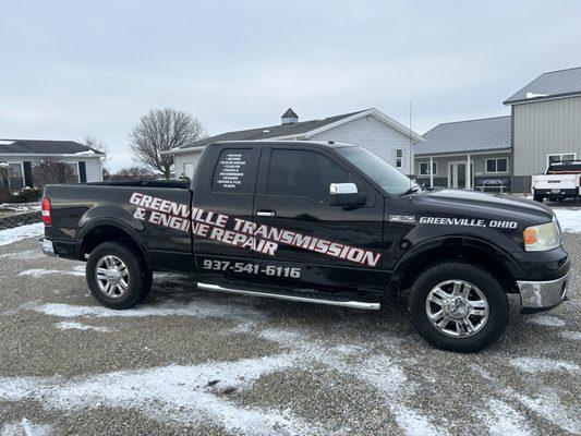 The new shop truck, excellent sign work done by Wintrow signs outside of Greenville ohio