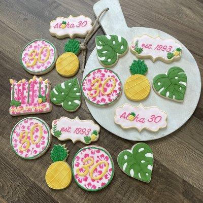 Aloha 30 sugar cookies