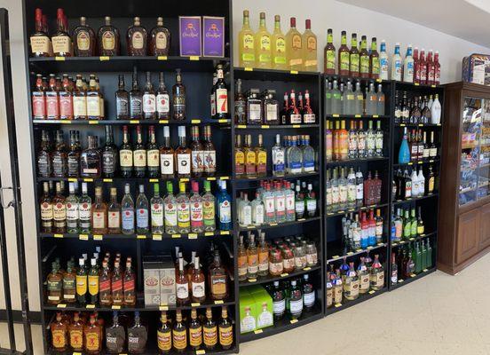 This is your liquor selection.