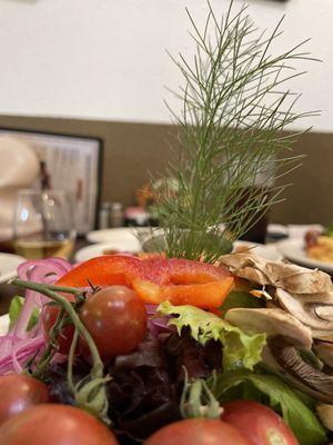 Side salad , sampler platter...