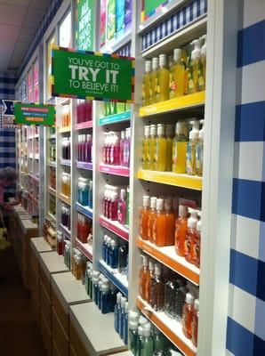 Walls and walls of scented products.