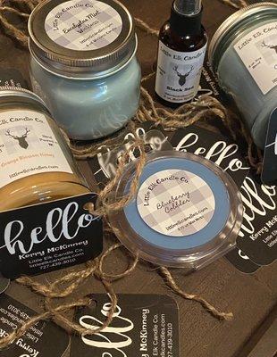 Little Elk Candle Co. Candles, wax melts, and room sprays.