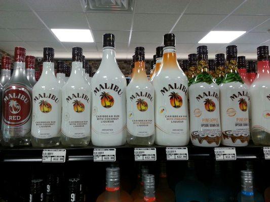 Malibu Rum in all flavors