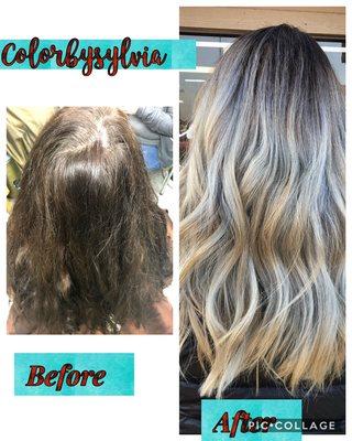 Silver Balayage