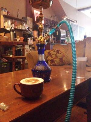 Hookah and coffee