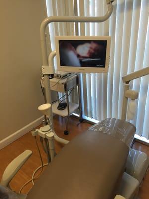 I am back to get dental treatment and I get to watch tv before treatment I love this place there super nice