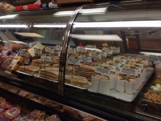 Good selection of grab & go paninis and hot & cold sandwiches and wraps.