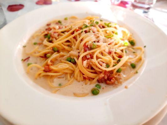 Spaghetti Carbonara, $16.95