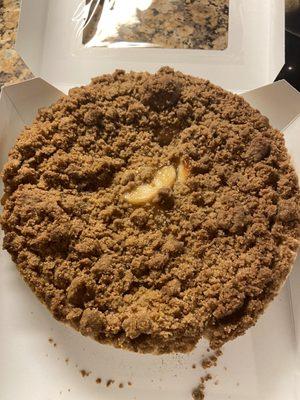 Apple crumb pie