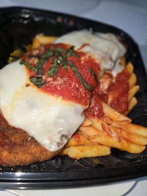 Chicken Parmesan with Penne