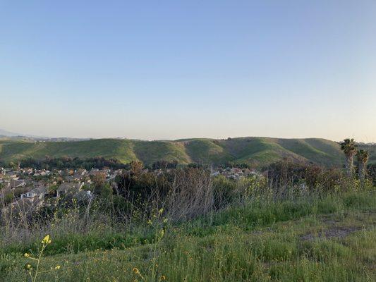 view at the top of the hidden hill