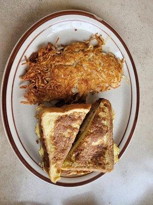 monte cristo and hash browns